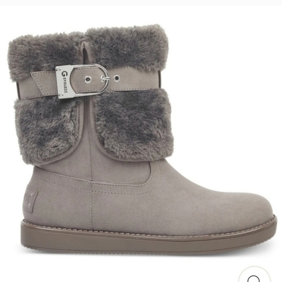 GUESS Ggamburr Gray Winter Snow Boot women’s-Size 7 - Picture 1 of 17